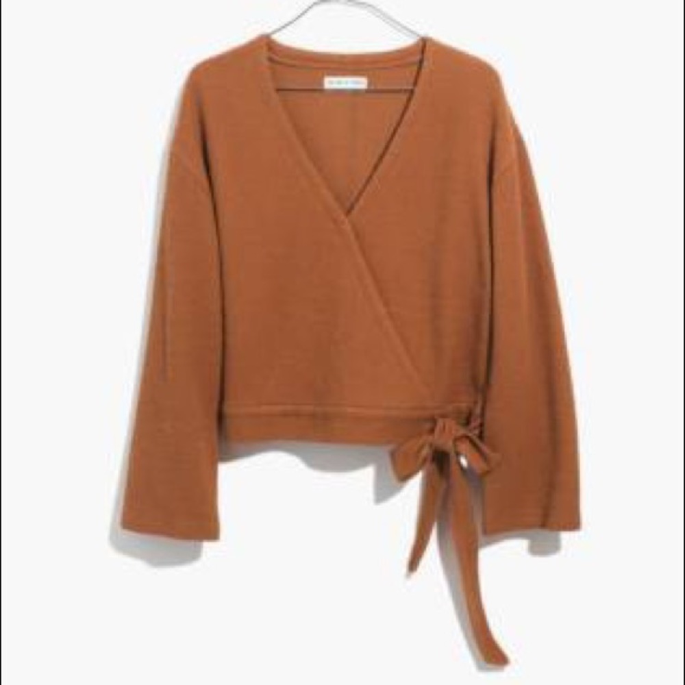 Madewell Texture & Thread Wrap Top - Picture 1 of 7